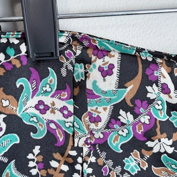 Ann Taylor Multicolor Paisley Wide-Leg Pants - Picture 6 of 16